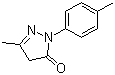 structure of CAS# 86-92-0, 2,4-Dihydro-5-methyl-2-(4-methylphenyl)-3H-pyrazol-3-one