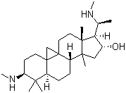 CAS # 860-79-7, Cyclovirobuxin D, (3b,5a,16a,20S)-4,4,14-Trimethyl-3,20-bis(methylamino)-9,19-cyclopregnan-16-ol