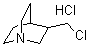 3-Chloromethyl-1-azabicyclo[2.2.2]octane hydrochloride molecular structure (CAS 86014-80-4)