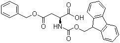 structure of CAS# 86060-84-6, Fmoc-L-aspartic acid 4-benzyl ester