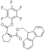 structure of CAS# 86060-90-4, N-9-Fluorenylmethoxycarbonyl-L-proline pentafluorophenyl ester