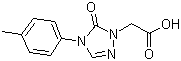 CAS # 860612-22-2, 4,5-Dihydro-4-(4-methylphenyl)-5-oxo-1H-1,2,4-triazole-1-acetic acid