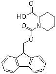 structure of CAS# 86069-86-5, (S)-1,2-哌啶二甲酸 1-芴甲基酯