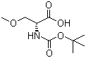 structure of CAS# 86123-95-7, Boc-O-甲基-D-丝氨酸