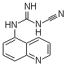 structure of CAS# 861393-75-1, N-氰基-N'-5-喹啉胍