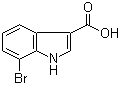 structure of CAS# 86153-25-5, 7-溴-3-吲哚甲酸