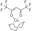 CAS # 86233-74-1, (1,5-Cyclooctadiene)(hexafluoroacetylacetonato)copper, (1,1,1,5,5,5-Hexafluoropentanedionato)(1,5-cyclooctadiene)copper