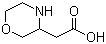 structure of CAS# 86236-84-2, Morpholin-3-ylacetic acid