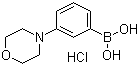 structure of CAS# 863248-20-8, 3-Morpholinophenylboronic acid hydrochloride