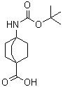 structure of CAS# 863304-76-1, 4-(叔丁氧羰基氨基)双环[2.2.2]辛烷-1-羧酸