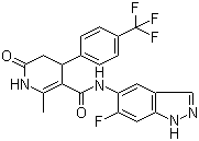 CAS # 864082-47-3, GSK 429286 A, N-(6-Fluoro-1H-indazol-5-yl)-2-methyl-6-oxo-4-[4-(trifluoromethyl)phenyl]-1,4,5,6-tetrahydro-3-pyridinecarboxamide