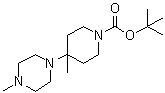 structure of CAS# 864369-94-8, 4-甲基-4-(4-甲基-1-哌嗪基)-1-哌啶羧酸叔丁酯