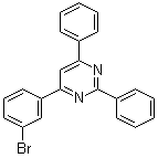 structure of CAS# 864377-28-6, 4-(3-溴苯基)-2,6-二苯基嘧啶