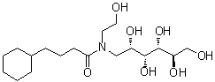 CAS 登录号：864434-15-1, 1-[(4-环己基-1-氧代丁基)(2-羟基乙基)氨基]-1-脱氧-D-山梨糖醇