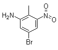 structure of CAS# 864550-40-3, 5-Bromo-2-methyl-3-nitro-benzenamine