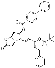 CAS 登录号：865087-09-8, [1,1'-联苯]-4-羧酸 (3aR,4R,5R,6aS)-4-[(1E,3S)-3-[[(1,1-二甲基乙基)二甲基硅烷基]氧基]-5-苯基-1-戊烯基]六氢-2-氧代-2H-环戊二烯并[b]呋喃-5-基酯