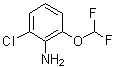 CAS # 865149-76-4, 6-Chloro-2-(difluoromethoxy)aniline, 2-Chloro-6-(difluoromethoxy)benzenamine