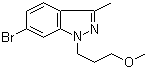 structure of CAS# 865156-81-6, 6-溴-1-(3-甲氧基丙基)-3-甲基-1H-吲唑