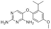 CAS # 865304-71-8, 5-(4-Methoxy-2-propan-2-ylphenoxy)pyrimidine-2,4-diamine, TCMDC-132471
