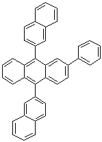 CAS # 865435-20-7, 9,10-Bis(2-naphthyl)-2-phenylanthracene, 9,10-Di(naphthalen-2-yl)-2-phenylanthracene, 9,10-Di-2-naphthyl-2-phenylanthracene