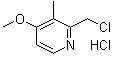 2-(Chloromethyl)-4-methoxy-3-methylpyridine hydrochloride molecular structure (CAS 86604-74-2)