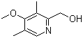 structure of CAS# 86604-78-6, 4-甲氧基-3,5-二甲基-2-羟甲基吡啶