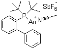 CAS # 866641-66-9, (Acetonitrile)[(biphenyl-2-yl)di-tert-butylphosphine]gold(1+) hexafluoroantimonate, JohnPhos Au(MeCN)SbF6