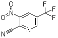structure of CAS# 866775-16-8, 3-硝基-5-三氟甲基吡啶-2-甲腈