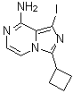 CAS # 867165-11-5, 3-Cyclobutyl-1-iodoimidazo[1,5-a]pyrazin-8-amine