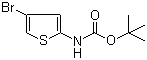 structure of CAS# 868387-45-5, tert-Butyl (4-bromothiophen-2-yl)carbamate