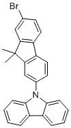 9-(7-Bromo-9,9-dimethyl-9H-fluoren-2-yl)-9H-carbazole molecular structure (CAS 868549-07-9)