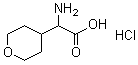 alpha-Aminotetrahydro-2H-pyran-4-acetic acid hydrochloride molecular structure (CAS 868748-75-8)