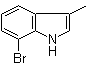 structure of CAS# 86915-22-2, 7-溴-3-甲基吲哚