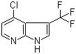 structure of CAS# 869335-75-1, 4-氯-3-(三氟甲基)-1H-吡咯并[2,3-b]吡啶