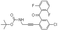 [3-[4-Chloro-2-(2,6-difluorobenzoyl)phenyl]prop-2-ynyl]carbamic acid tert-butyl ester molecular structure (CAS 869366-03-0)