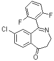 CAS 登录号：869366-09-6, 8-氯-1-(2,6-二氟苯基)-3H-苯并[c]氮杂卓-5(4H)-酮