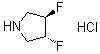 (3R,4R)-rel-3,4-Difluoropyrrolidine hydrochloride molecular structure (CAS 869481-92-5)