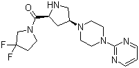 CAS # 869490-23-3, (3,3-Difluoropyrrolidin-1-yl)[(2S,4S)-4-[4-(pyrimidin-2-yl)piperazin-1-yl]pyrrolidin-2-yl]methanone