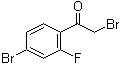 structure of CAS# 869569-77-7, 2-Bromo-1-(4-bromo-2-fluorophenyl)ethanone