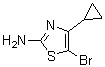 structure of CAS# 869854-12-6, 5-溴-4-环丙基噻唑-2-胺