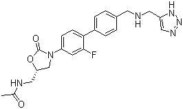 structure of CAS# 869884-78-6, Radezolid