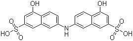 CAS # 87-03-6, Rhoduline acid, 7,7'-Iminobis(4-hydroxy-2-naphthalenesulfonic acid), 4,4'-Dihydroxy-7,7'-iminodi(naphthalene-2-sulfonic acid), 5,5'-Dihydroxy-2,2'-dinaphthylamine-7,7'-disulphonic acid