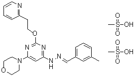 structure of CAS# 870087-36-8, 阿吡莫德甲磺酸盐