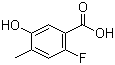 structure of CAS# 870221-14-0, 2-氟-5-羟基-4-甲基苯甲酸