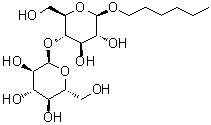 structure of CAS# 870287-95-9, Hexyl 4-O-alpha-D-glucopyranosyl-beta-D-glucopyranoside