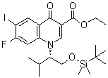 CAS 登录号：870294-02-3, 1-[(1S)-1-[[[(叔丁基)二甲基硅烷基]氧基]甲基]-2-甲基丙基]-7-氟-1,4-二氢-6-碘-4-氧代-3-喹啉羧酸乙酯