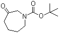 structure of CAS# 870842-23-2, 1-叔丁氧羰基-3-氧代氮杂环庚烷