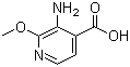 structure of CAS# 870997-81-2, 3-氨基-2-甲氧基-4-吡啶羧酸