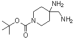 structure of CAS# 871115-32-1, 4-氨基-4-氨基甲基哌啶-1-羧酸叔丁酯