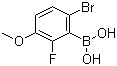 structure of CAS# 871126-17-9, 6-溴-2-氟-3-甲氧基苯硼酸